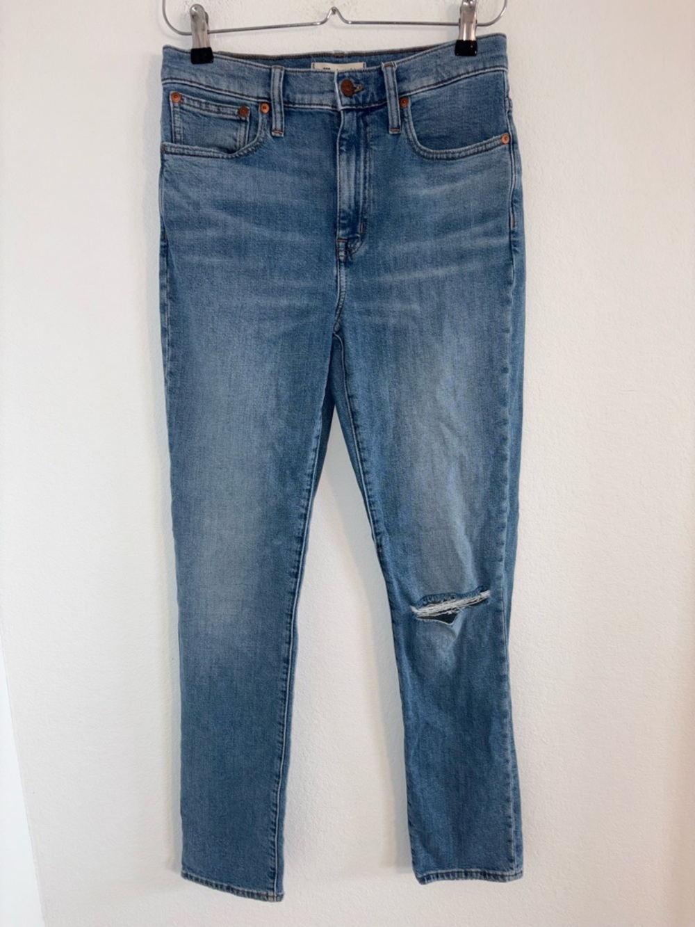 Madewell High Rise Slim Boyfriend Jeans size 25 Tall - Picture 4 of 15